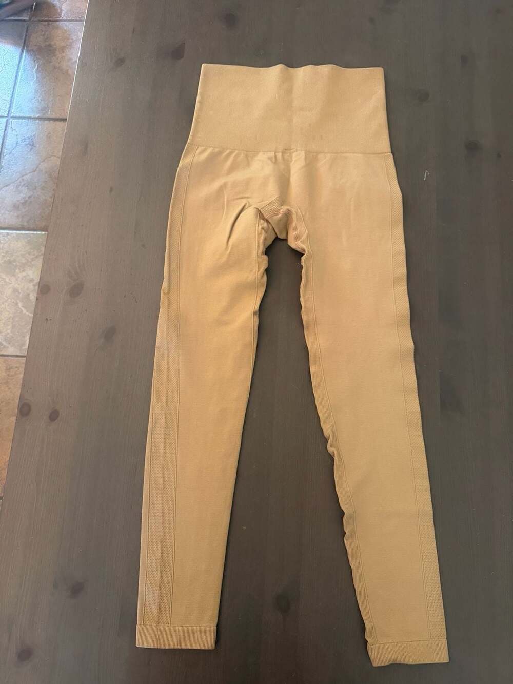 HOMMA Seamless High-Waisted Leggings Tan Size M/M